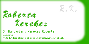 roberta kerekes business card